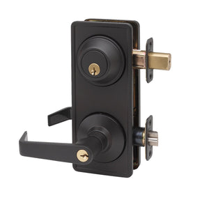 Commercial Grade-2 Emergency Egress Interconnect Lock by Bulldog - Oil Rubbed Bronze