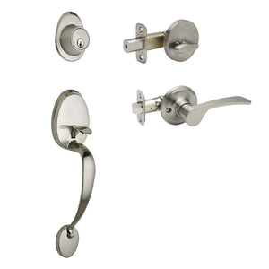 Colonial Active Handleset With Kash Left Hand Interior Trim by Copper Creek