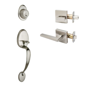 Colonial Active Handleset With Verona Interior Trim by Copper Creek
