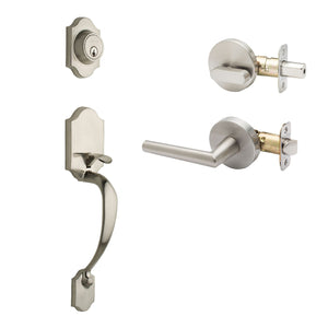 Heritage Active Handleset With Modern Interior Trim by Copper Creek