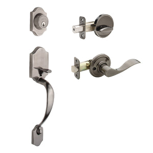 Heritage Active Handleset With Waverlie Left Hand Interior Trim by Copper Creek