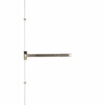 Commercial Grade-1 Vertical Rod 3 Hour Fire Rated Exit Device by Bulldog - Stainless Finish